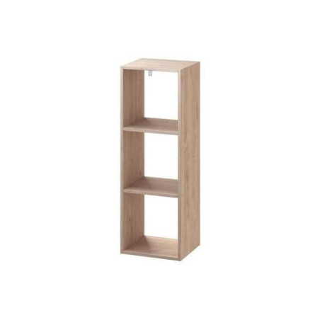  Etagère cube décoratif 3 cases chêne h  104 9 x l 36 x p 31 cm SPACEO - Sanifer Tamatave