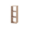  Etagère cube décoratif 3 cases chêne h  104 9 x l 36 x p 31 cm SPACEO - Sanifer Tamatave
