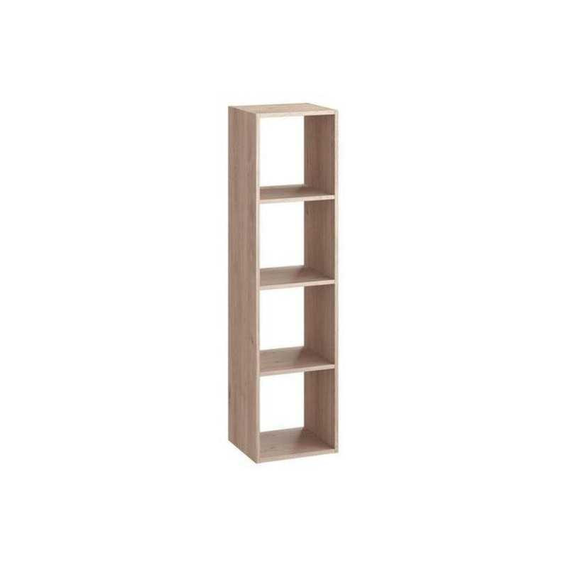  Etagère cube décoratif spaceo kub chêne h  139 3 x l  36 x p  31 cm SPACEO - Sanifer Tamatave