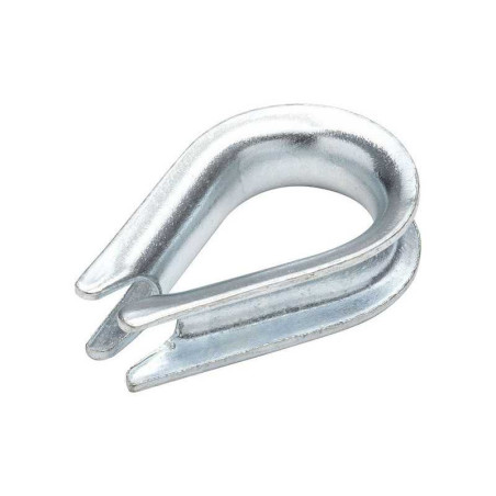  Cosse coeur acier zingué diamètre 13 x l.70 x l.8 mm Standers STANDERS - Sanifer Tamatave