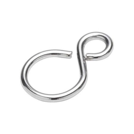  Lot de 4 esses inégales ouvertes laiton chromé l.25.5 x l.9.5 x ep.2mm Standers STANDERS - Sanifer Tamatave