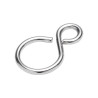  Lot de 4 esses inégales ouvertes laiton chromé l.25.5 x l.9.5 x ep.2mm Standers STANDERS - Sanifer Tamatave