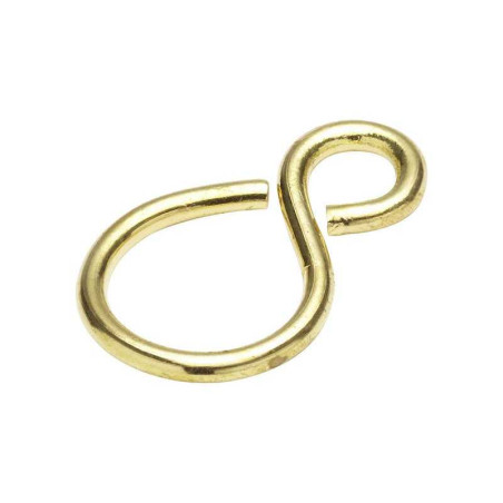  Lot de 4 esses inégales ouvertes laiton poli l.25.5 x l.9.5 x ep.2 mm Standers STANDERS - Sanifer Tamatave