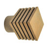  Embout carré strié design chaîneclair naturel diamètre 28 mm INSPIRE - Sanifer Tamatave
