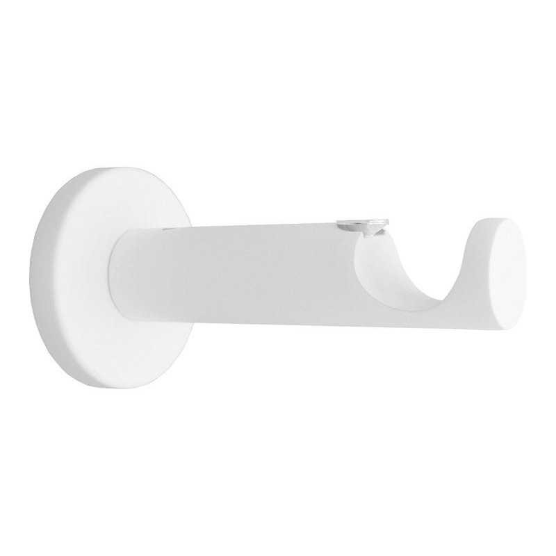  Lot de 2 supports tringle à rideau design 20 mm blanc mat  Inspire INSPIRE - Sanifer Tamatave