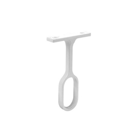  Lot de 1 support de barre de penderie d30 x 15 mm ovale blanc 46 22 m SPACEO - Sanifer Tamatave