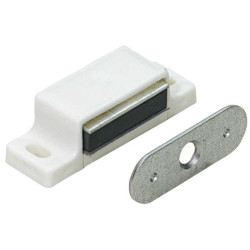  Lot de 4 loqueteaux magnétiques plastique l.14.5 x l.45.3 mm Hettich HETTICH - Sanifer Tamatave
