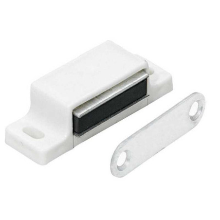  Lot de 4 loqueteaux magnétiques plastique l.14.5 x l.45.3 mm Hettich HETTICH - Sanifer Tamatave