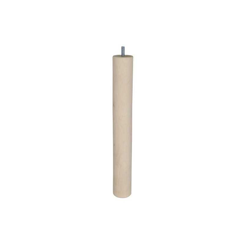  Pied de table basse cylindrique fixe hãªtre brut blanc - beige - naturels 36 cm CIME - Sanifer Tamatave