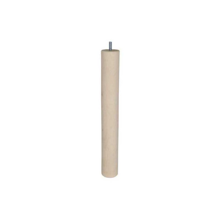  Pied de table basse cylindrique fixe hãªtre brut blanc - beige - naturels 36 cm CIME - Sanifer Tamatave
