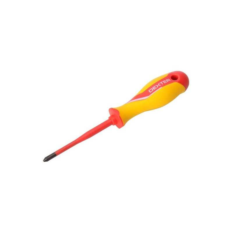  Tournevis isolé cruciforme phillips ph2 l.100 mm Dexter DEXTER - Sanifer Tamatave