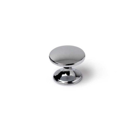  Lot de 4 boutons de meuble rond zamak chromé h 27 x l 33 x p 33 mm REI - Sanifer Tamatave