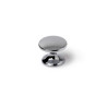  Lot de 4 boutons de meuble rond zamak chromé h 27 x l 33 x p 33 mm REI - Sanifer Tamatave