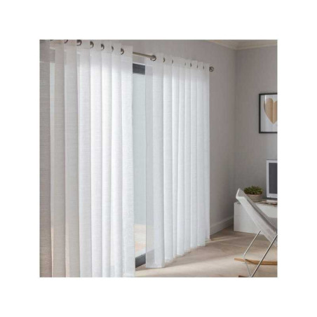  Voilage tamisant lola blanc l 300 x h 240 cm Sans marque - Sanifer Tamatave
