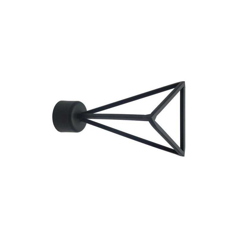  Lot de 2 embouts triangle  noir mat pour tringle à rideau diamètre 20 mm Inspire INSPIRE - Sanifer Tamatave