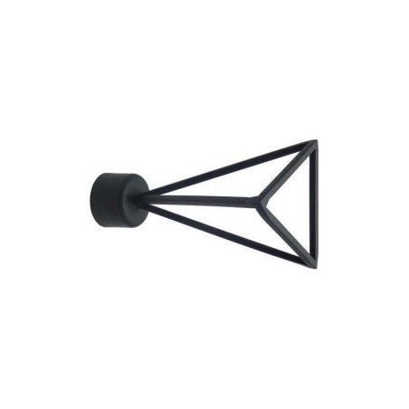  Lot de 2 embouts triangle  noir mat pour tringle à rideau diamètre 20 mm Inspire INSPIRE - Sanifer Tamatave