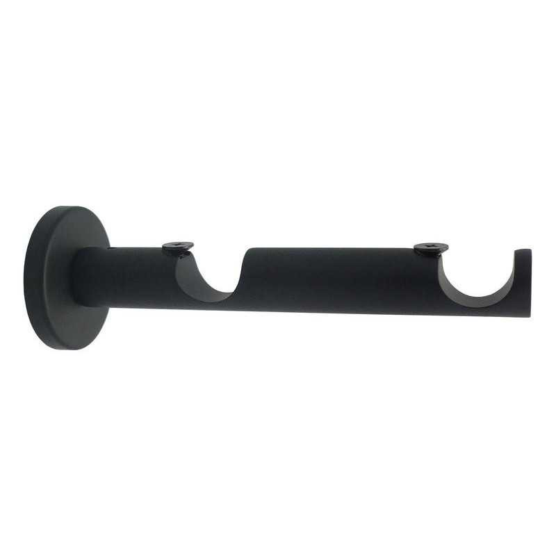  Lot de 2 supports doubles 20 mm noir mat  Inspire INSPIRE - Sanifer Tamatave