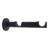  Lot de 2 supports doubles 20 mm noir mat  Inspire INSPIRE - Sanifer Tamatave