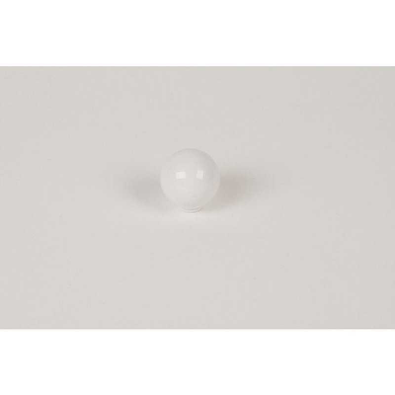  Bouton de meuble boule blanc abs h 29 x l 28 x p 28 mm REI - Sanifer Tamatave