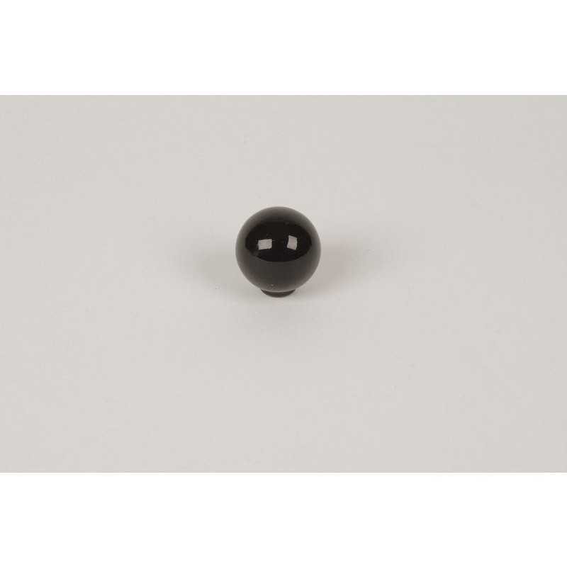  Bouton de meuble noir boule abs brillant h 29 x l 28 x p 28 mm REI - Sanifer Tamatave