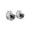  Lot de 2 support de barre de penderie d25 mm rond chrome 29 85 m SPACEO - Sanifer Tamatave