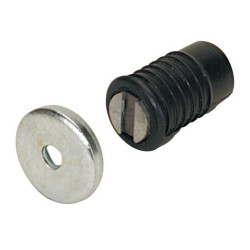  Lot de 2 loqueteaux magnétiques plastique l.14 x diamètre 8 mm Hettich HETTICH - Sanifer Tamatave