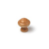  Lot de 6 boutons de meuble rond bois verni h 32 x l 30 x p 30 mm REI - Sanifer Tamatave