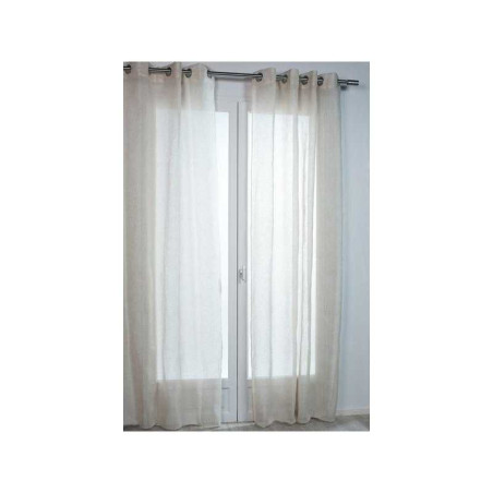 Voilage tamisant rio naturel l 140 x h 240 cm Sans marque - Sanifer Tamatave