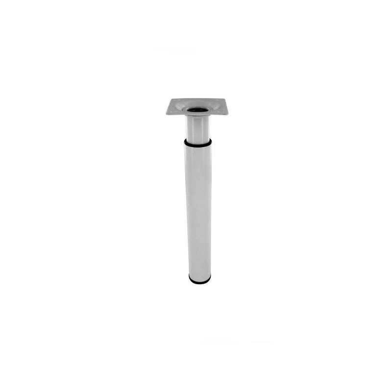  Pied de meuble cylindrique réglable acier epoxy blanc Sans marque - Sanifer Tamatave
