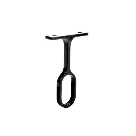  Lot de 1 support de barre de penderie d30 x 15 mm ovale noir 10 59 m SPACEO - Sanifer Tamatave