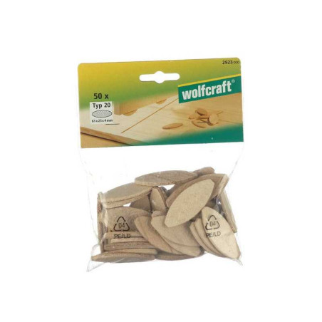  Lot de 50 chevilles type lamello nâ°20  Wolfcraft WOLFCRAFT - Sanifer Tamatave