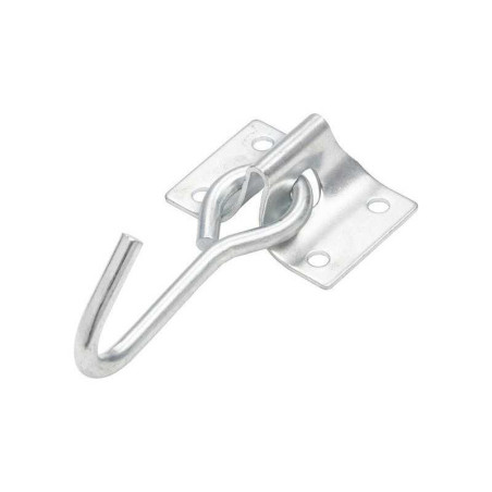  Crochet mobile et platine acier zingué diamètre 7 x l.70 x l.45 mm Standers STANDERS - Sanifer Tamatave