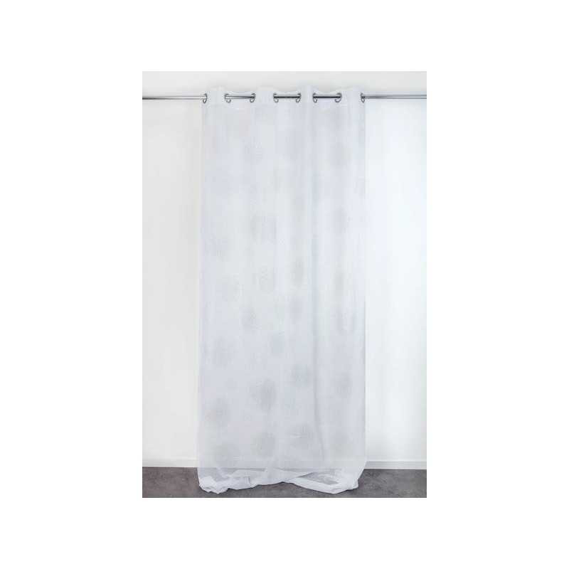  Voilage transparent blanc l  140 x h  240 cm JBY CREATION - Sanifer Tamatave