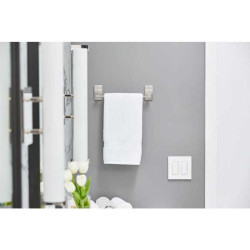  Porte-serviettes 1 barre fixe nickel satiné 3M - Sanifer Tamatave