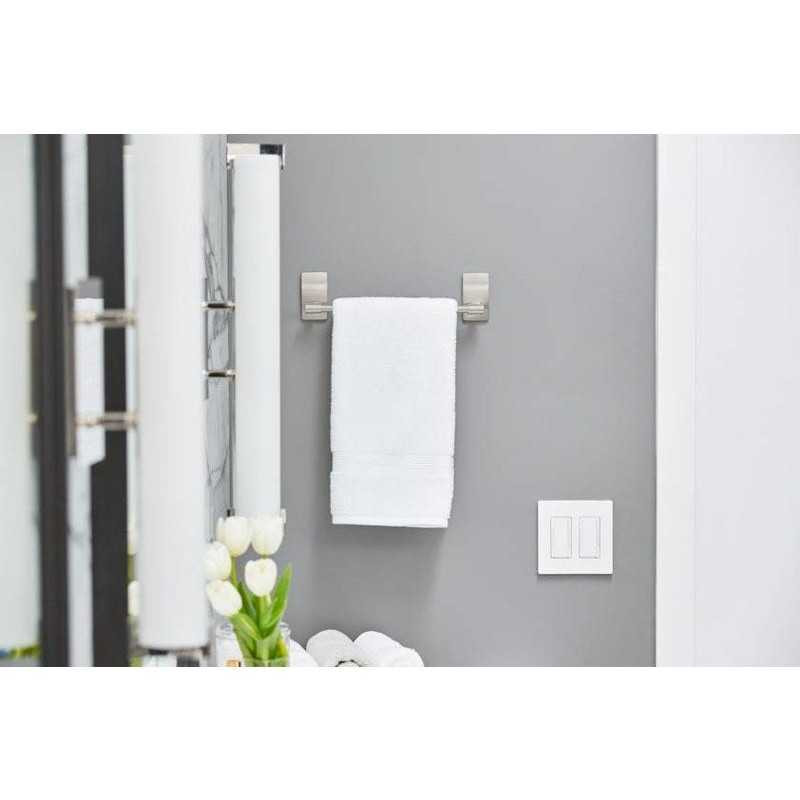  Porte-serviettes 1 barre fixe nickel satiné 3M - Sanifer Tamatave