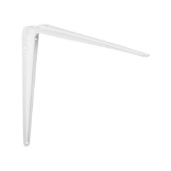  Equerre emboutie acier epoxy blanc h 25 x p 30 cm Sans marque - Sanifer Tamatave