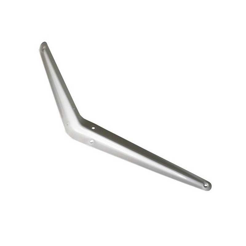  Equerre emboutie acier epoxy blanc h 7 5 x p 10 cm Sans marque - Sanifer Tamatave
