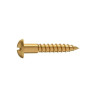  Lot de 15 vis laiton tête ronde diamètre 4 mm x l.25 mm Standers STANDERS - Sanifer Tamatave
