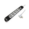  Multiprise usb filaire 5 prises blanc - noir 1 5m lexman LEXMAN - Sanifer Tamatave