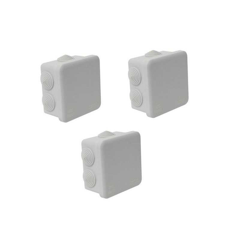  Lot de 3 boîtes de dérivation étanche en saille debflex 5 entrées DEBFLEX - Sanifer Tamatave