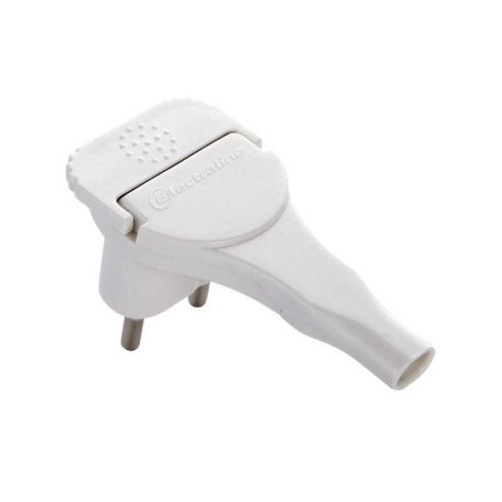  Fiche électrique plate mâle 2 pâles 6 a electraline ELECTRALINE - Sanifer Tamatave