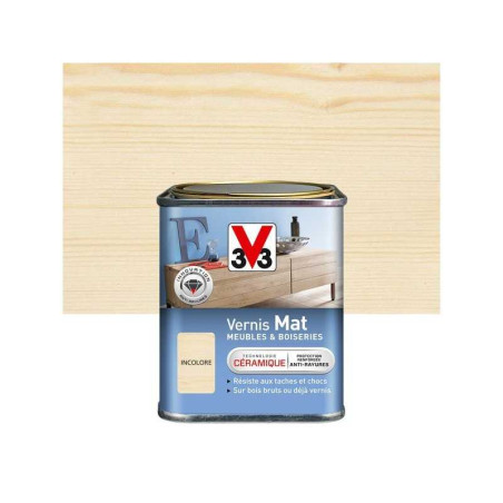  Vernis meuble et objets v33 incolore mat 0 25l V33 - Sanifer Tamatave