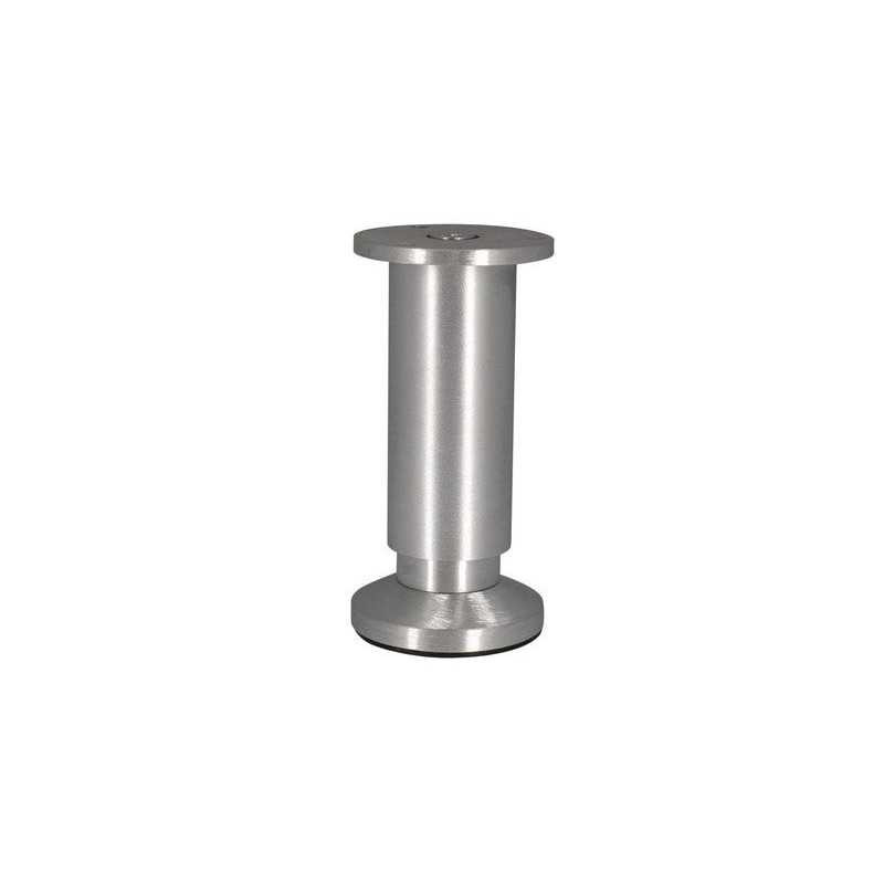  Pied de meuble cylindrique réglable en aluminium brossé gris CIME - Sanifer Tamatave