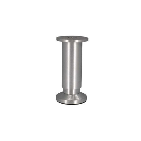  Pied de meuble cylindrique réglable en aluminium brossé gris CIME - Sanifer Tamatave