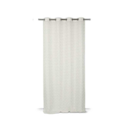 Voilage Tamisant, Amber Blanc/Or L.140 X H.250 Cm JBY CREATION - Sanifer Tamatave