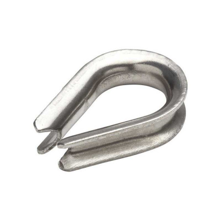  Lot de 2 cosses coeur inox diamètre 4 x l.21 x l.5 mm Standers STANDERS - Sanifer Tamatave