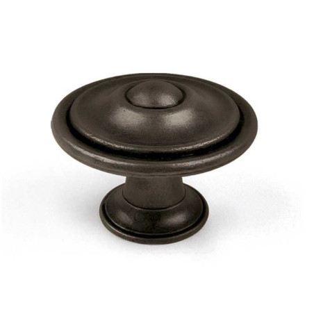  Bouton de meuble rond noir zamak h 26 x l 35 x p 35 mm REI - Sanifer Tamatave