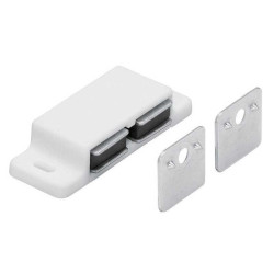  Lot de 2 loqueteaux magnétiques plastique l.20.8 x l.58. Hettich HETTICH - Sanifer Tamatave