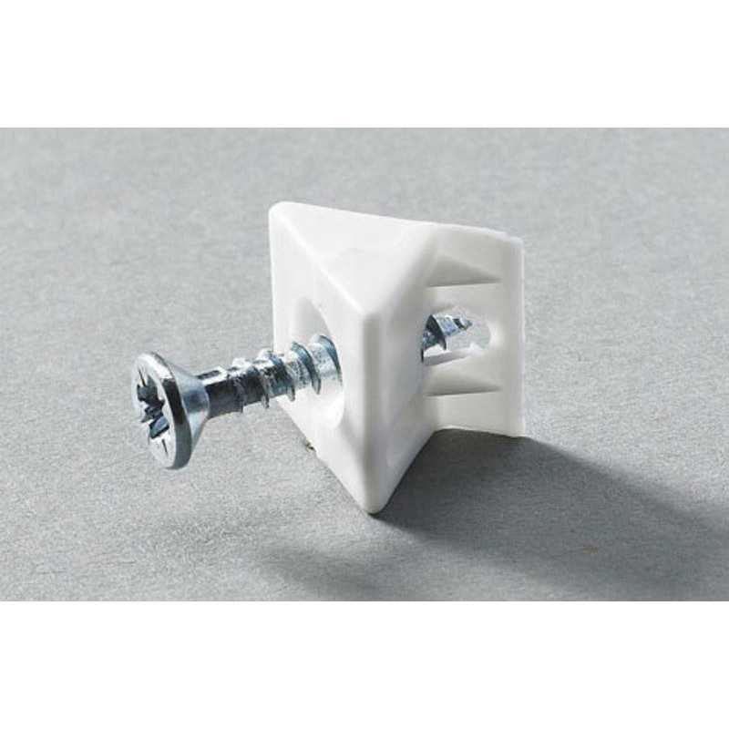  Lot de 20 stabilisateurs d'angle pour paroi arrière en plastique l 10mm HETTICH - Sanifer Tamatave