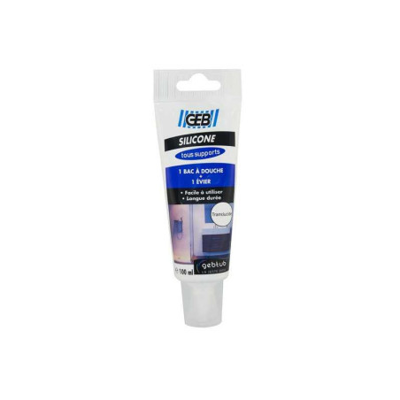  Mastic silicone joint tous supports 100  ml geb transparent GEB - Sanifer Tamatave